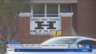 Hanks High School has extra security on Thursday, April 13.