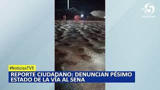 Reporte ciudadano denuncian pésimo estado de la vía al SENA