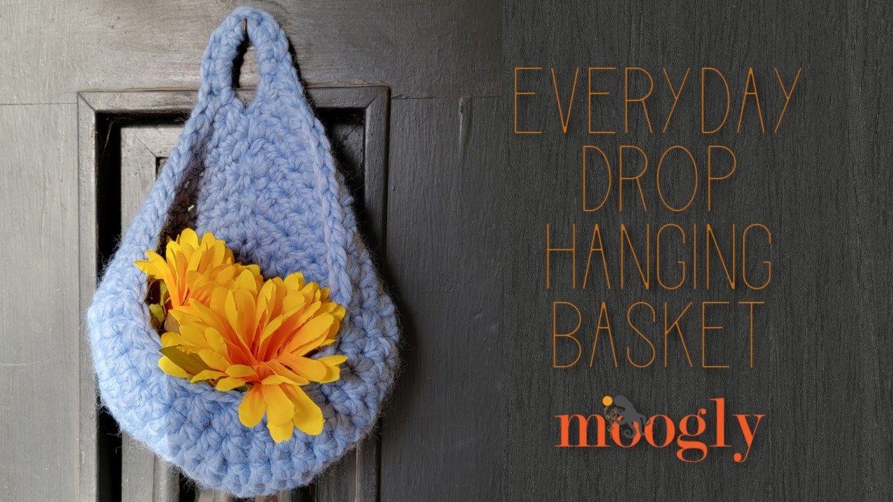 How to Crochet: Everyday Drop Hanging Basket (Right Handed)