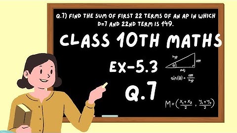 Chapter 5 Arithmetic Progression Ex 5.3 Q 7 Class 10 Maths NCERT l Ex5.3 Q7