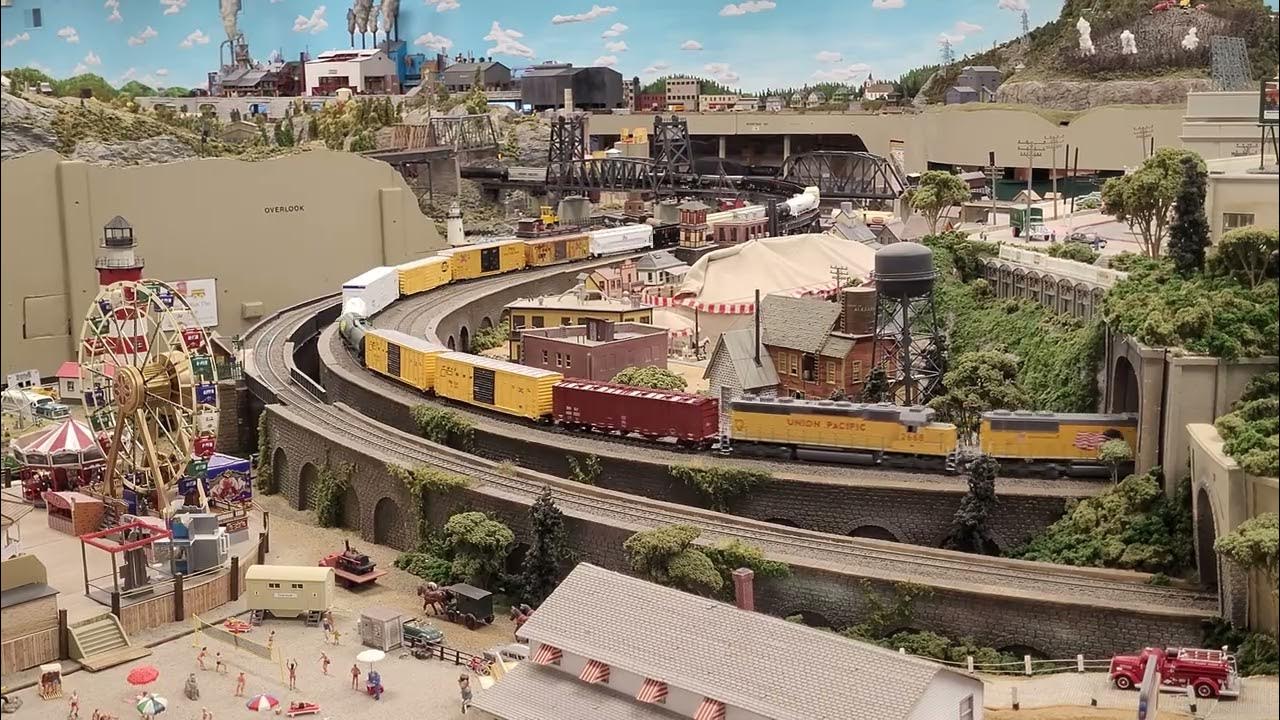 Union Pacific freight on the Patcong Valley Model Railroad club layout