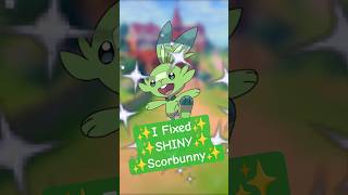 I Fixed ✨ SHINY ✨ Scorbunny!  #shinypokemon
