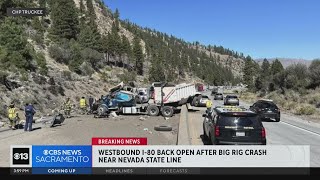 All WB I-80 lanes back open after crash near Nevada state line