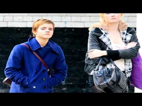 Emma Watson in Knightsbridge with her friend Sophie Sumner, Feb. 2011