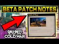 NEW CONSOLE FOV SLIDER! BLACK OPS COLD WAR BETA PATCH NOTES