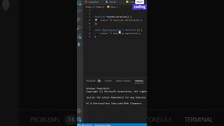 Declaration vs expression of function in #javascript #js #shortsvideo #shorts #short #viralvideo