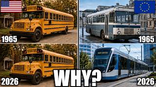 Why Did America's School Bus Stop Evolving for Over Half a Century — Yet Europe Didn't?