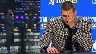 Nikola Jokic explains why he drafted himself to Team LeBron in 2023 All Star Game