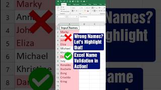 Highlight Wrong Entries in Excel | Easy Name Validation Tutorial!
