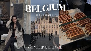 EUROPE TRAVEL VLOG 2022 PART 2 | Belgium; Antwerp, Brugge