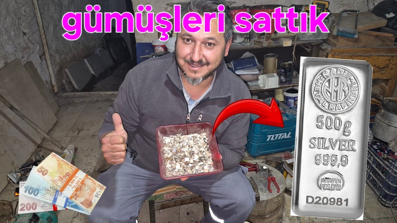 GÜMÜŞLERİ SATTIK | NE KADAR KAZANDIK💸💸💸💸 