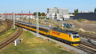 Vlaky Pardubice hl.n. (pražské zhlaví) - 29.6.2023 / Trains in Pardubice Main Station