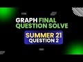 Graph Summer 21 Question 2 Solve || Discrete Mathematics