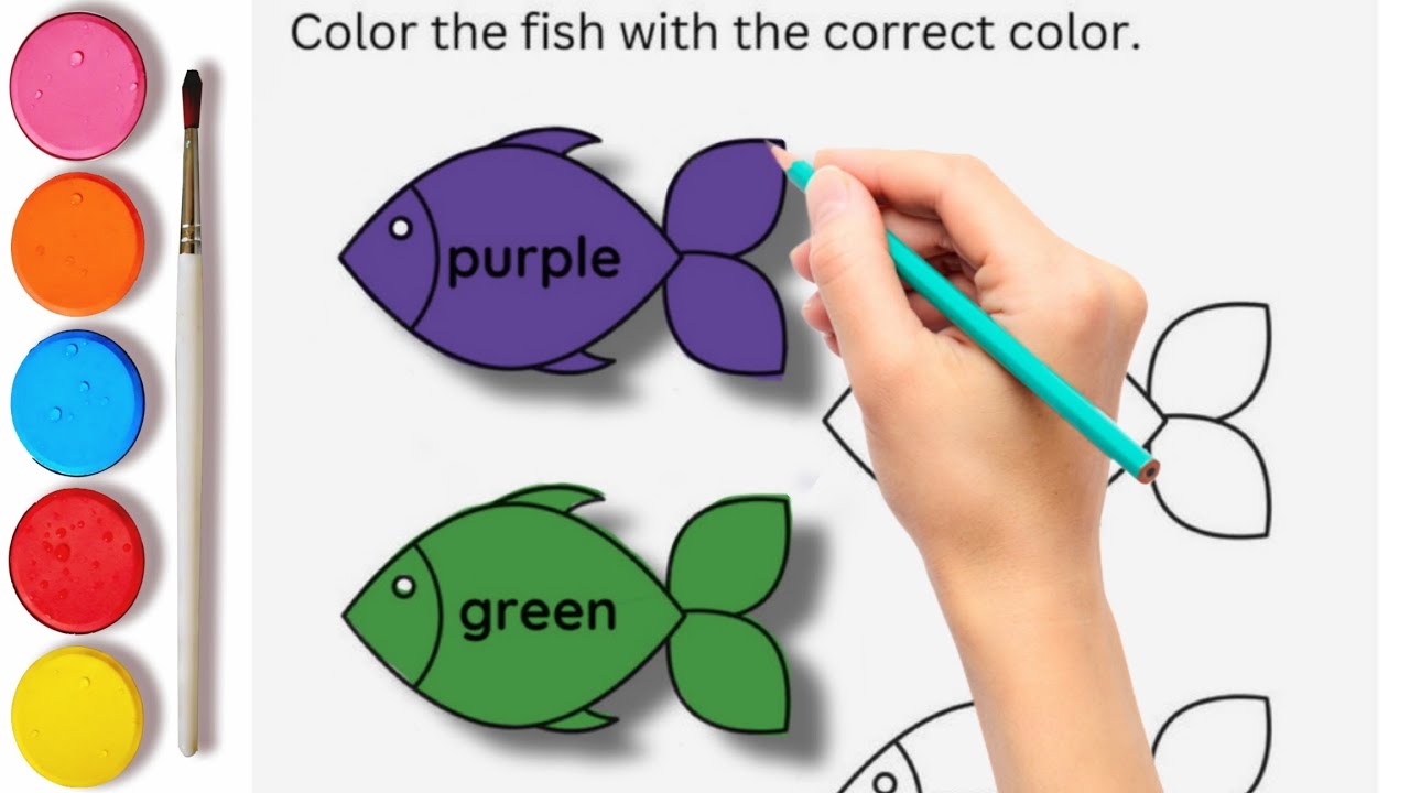 Learn Colors with Fish 🐠 Color Learning for Kids | Preschool & Toddler ...