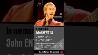 In memory of John Alec ENTWISTLE - Jun 27th 2002🕯️🎸 #TheWho #ClassicRock #BassLegend In memory of John Alec ENTWISTLE - Jun 27th 2002🕯️🎸 #TheWho #ClassicRock #BassLegend