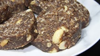 Мы ПОДСЕЛИ на этот десерт! ШОКОЛАДНАЯ колбаса с геркулесом. Простой рецепт Мы ПОДСЕЛИ на этот десерт! ШОКОЛАДНАЯ колбаса с геркулесом. Простой рецепт