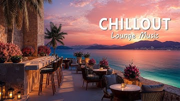 Rooftop Lounge Music • Sunset At The Ocean With Relaxing Music | Background Music for Work