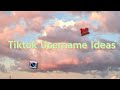 Tiktok Username Ideas Aesthetic Username 