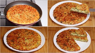 وصفة الأومليت الإسبانية😋| أسهل وصفة الإفطار | طورطية البطاطس السريعة | Spanish Omelette Recipe