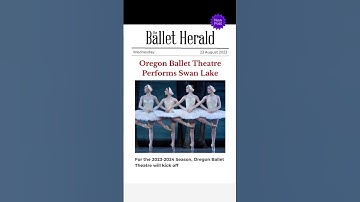 Thumbnail of BALLET NEWS 🌟  Christopher Stowell's Swan Lake Returns to OBT After a Decade