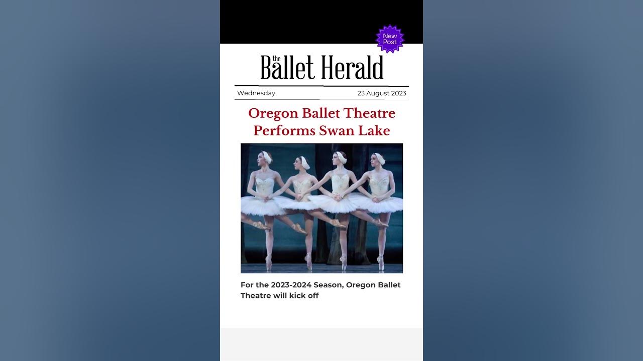 BALLET NEWS π Christopher Stowell's Swan Lake Returns to OBT After a Decade BALLET NEWS π Christopher Stowell's Swan Lake Returns to OBT After a Decade