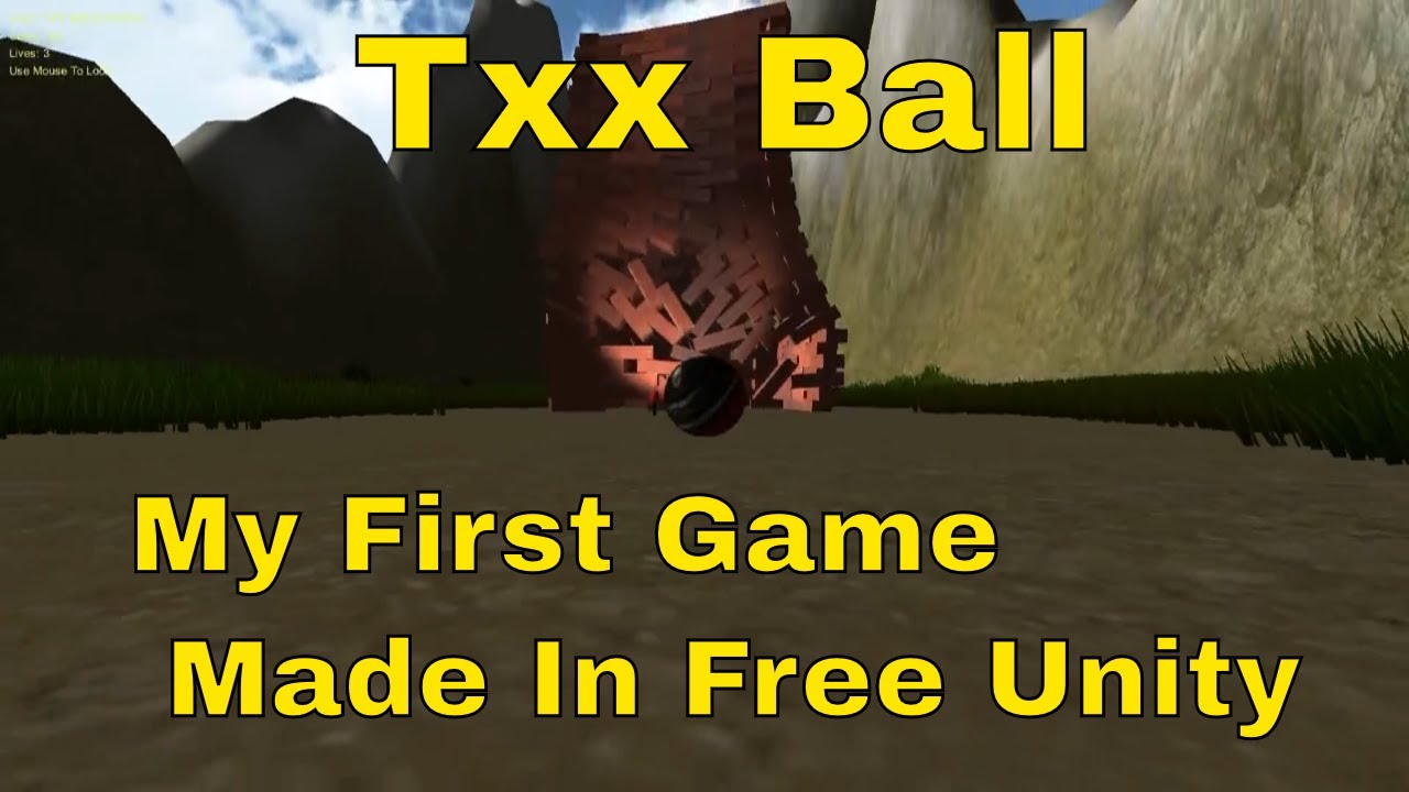 my first game made in free Unity - YouTube