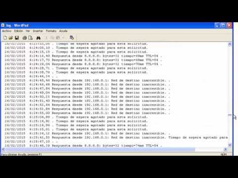 hacer ping con fecha hora desde cmd - how to ping with time stamp