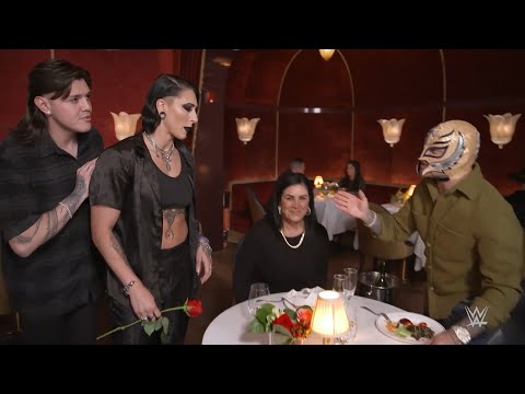 Rhea Ripley and Dominik Mysterio crash Rey Mysterio’s Valentine’s Day dinner