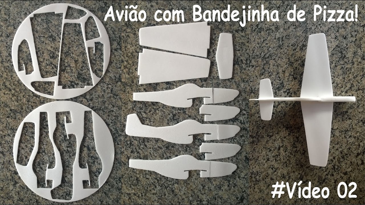 Como fazer um Avião de Controle Remoto Controle Playstation 2 e Arduino -  Com bandejas de isopor 