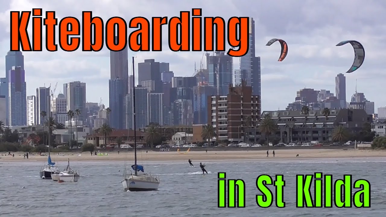 Kiteboards at St Kilda Melbourne Australia 