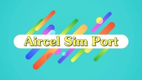 Aircel সিম পোর্ট নম্বর কি ভাবে বার করবোন ।।(without SMS)