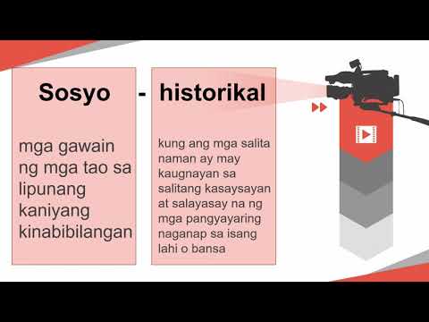 Aralin 3.6 | Sosyo-historikal na konsepto at elemento ng Dulang Pantelebisyon