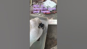 three phase construction with hydraulic power pack 700bar