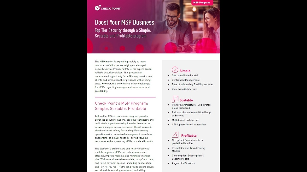Check Point MSP Program Overview - YouTube