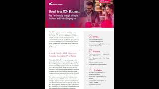 Check Point MSP Program Overview