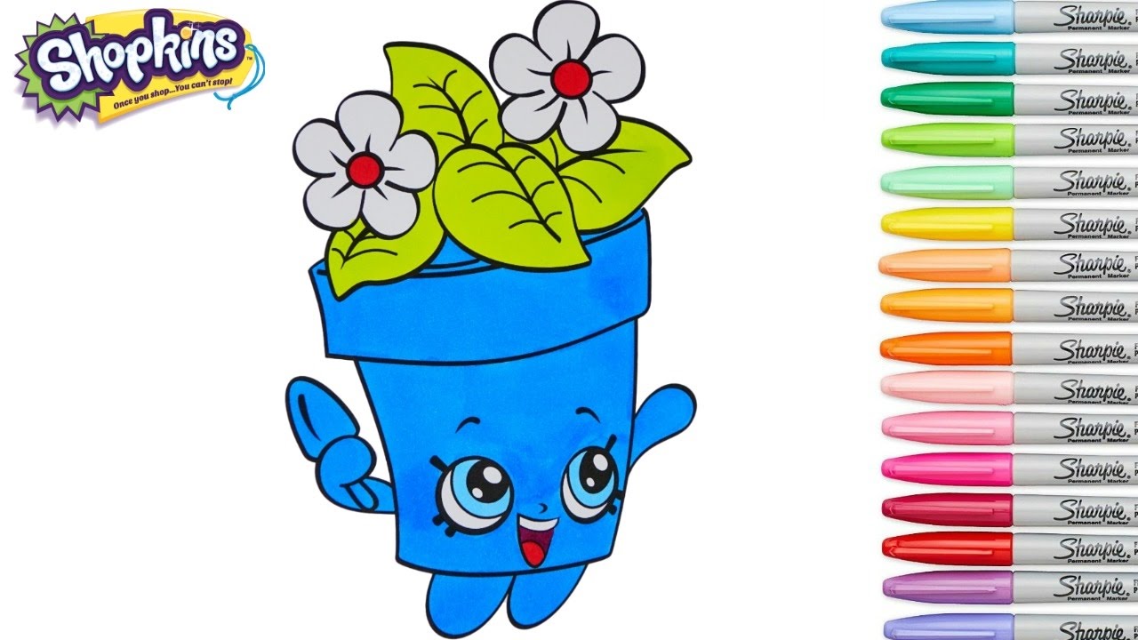 Download Shopkins Coloring Book Peta Plant Season 4 Colouring Pages - YouTube