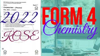 Form 4 Chemistry - K. C. S. E 2022 Paper 1 screenshot 1