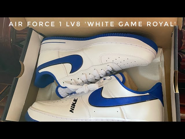 Nike Air Force 1 07 LV8 White Game Royal