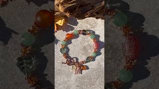 Gemstone &amp; Crystal Bracelet. Tutorial @MistyMoonDesigns #diyjewelry #falljewelry