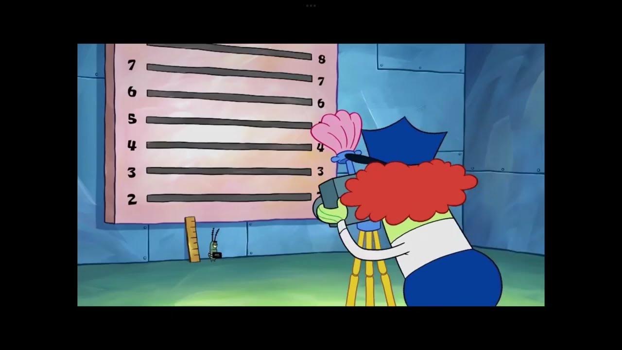 Spongebob Squarepants Plankton Kills The Health Inspector! YouTube