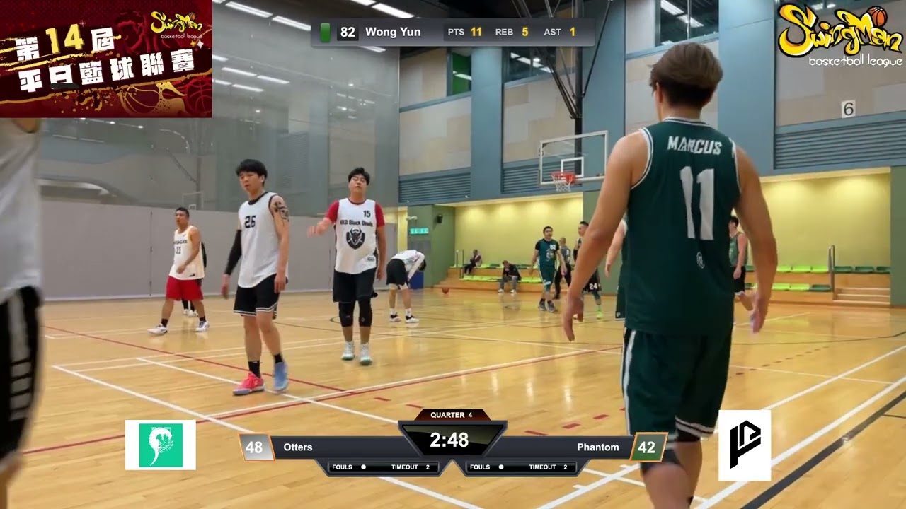 平日籃球聯賽 2026-03-04 彩榮路體育館 Otters VS Phantom Q4