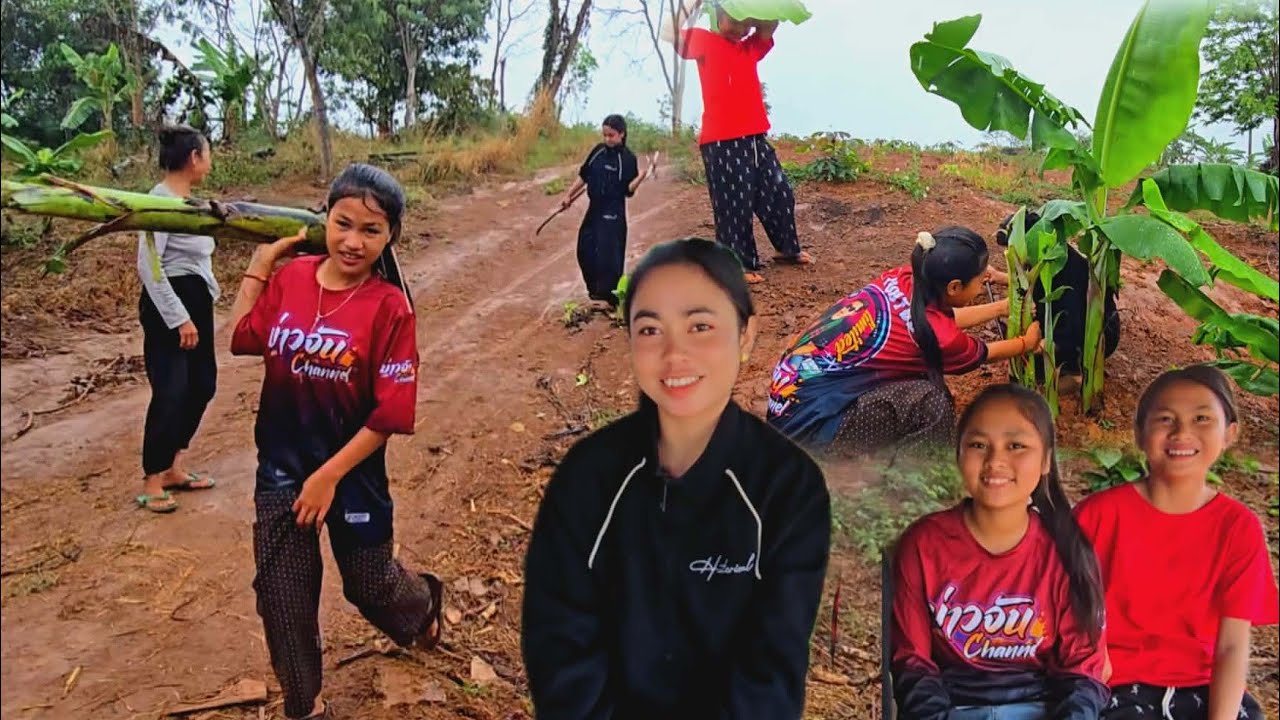 พอบอกจะกับบ้าน น้องกองมีและสามสาว ตากฝนขุดสิ่งนี้ให้เป็นของฝาก