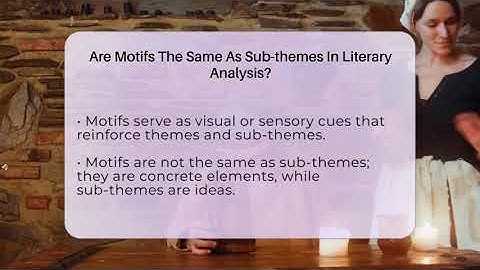 Are Motifs The Same As Sub-themes In Literary Analysis? - Fictional Journeys