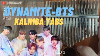 BTS - Dynamite | Kalimba Cover with Tabs