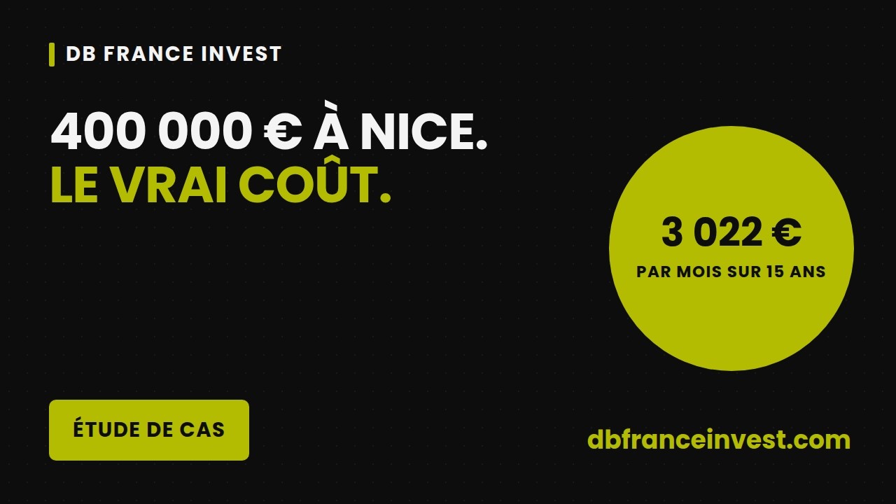 Financer 400 000 € à Nice : le vrai coût du crédit