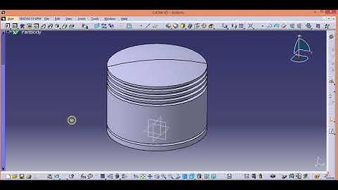 PISTON desing in CATIA V5 (ENGINE PART DESIGN) CAD DESIGN