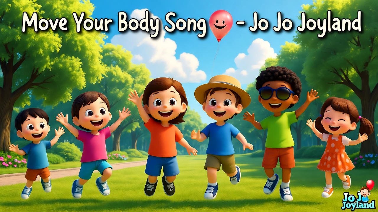 Move Your Body Song 💃🕺 | Fun Action & Dance Song for Kids | Playful Nursery Rhyme