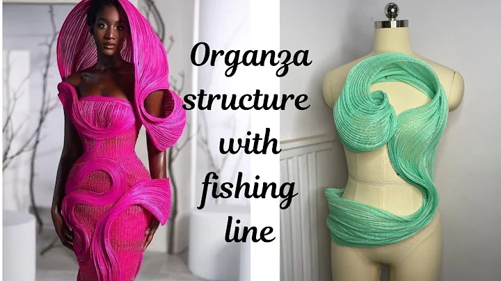 How to create a trendy organza structure with fishing line using 2 methods | Detailed #diy #trending