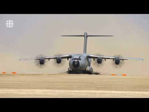 Luftwaffe übt Landung mit der A400M am Strand