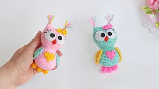 🌸Simply charming🌸 How to crochet Rainbow OWL / amigurumi BIRD